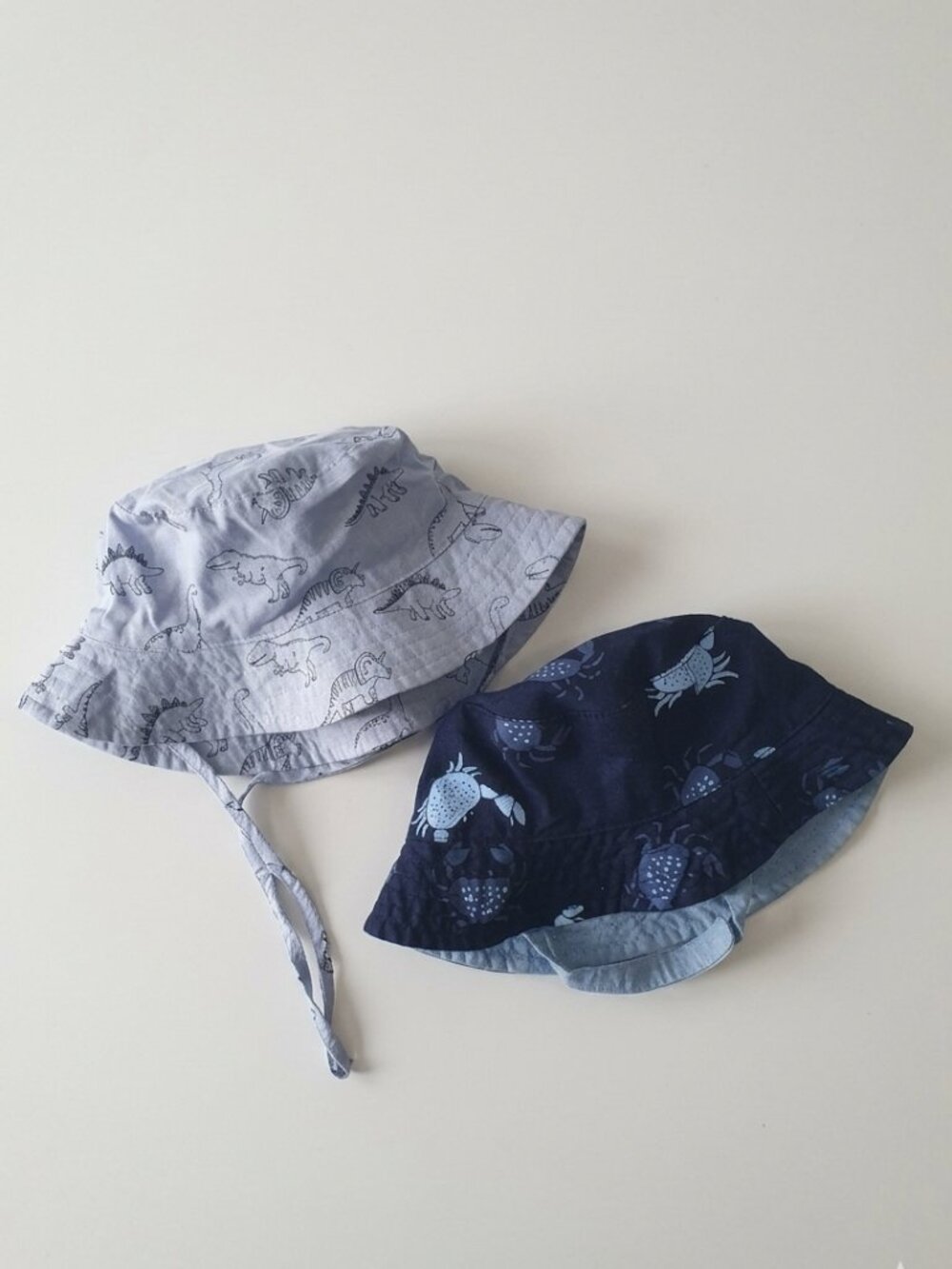 Baby Boy Bucket Hats - Set of 2 (Size 12-24M / 48cm)